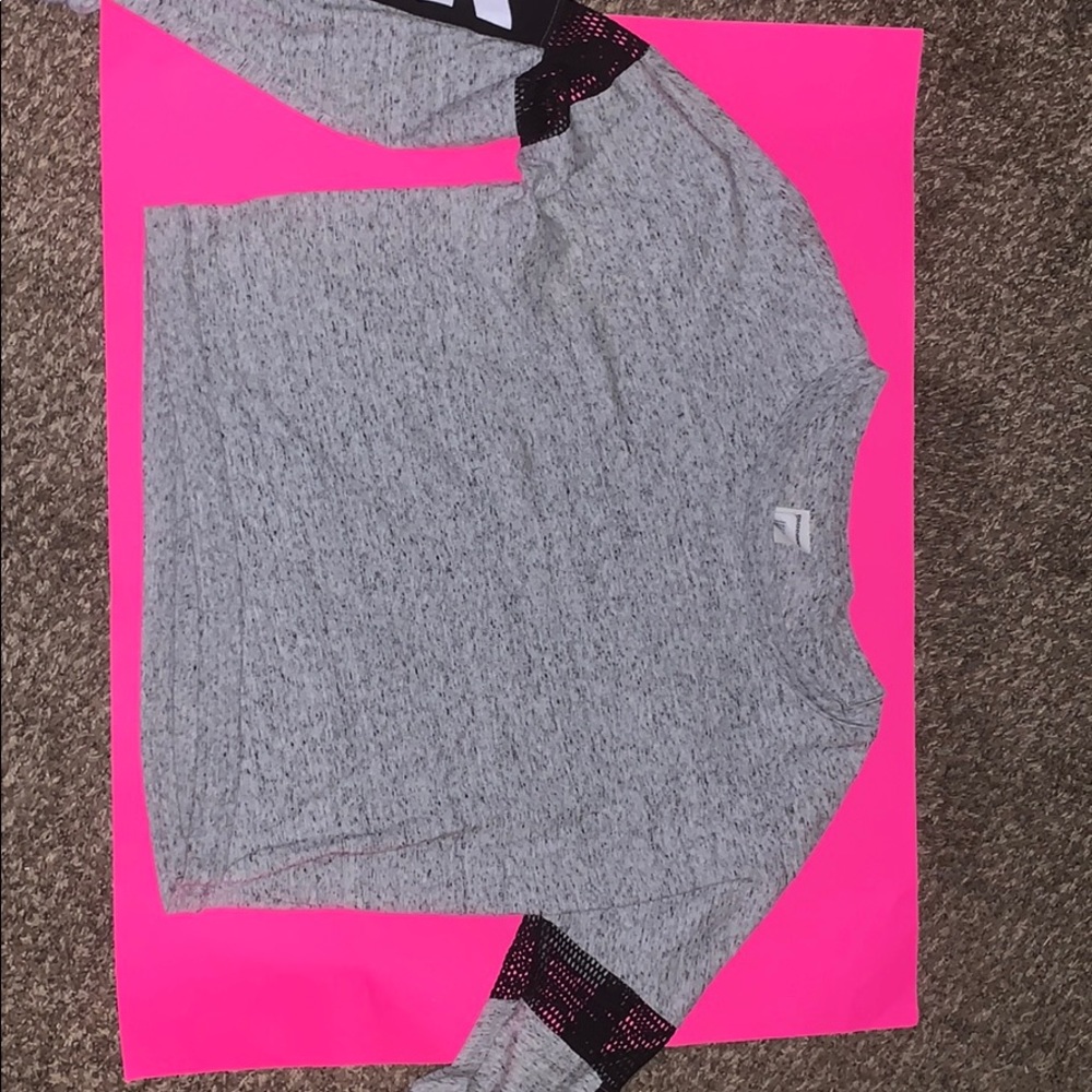 Over size Long sleeve PINK sweatshirt XS